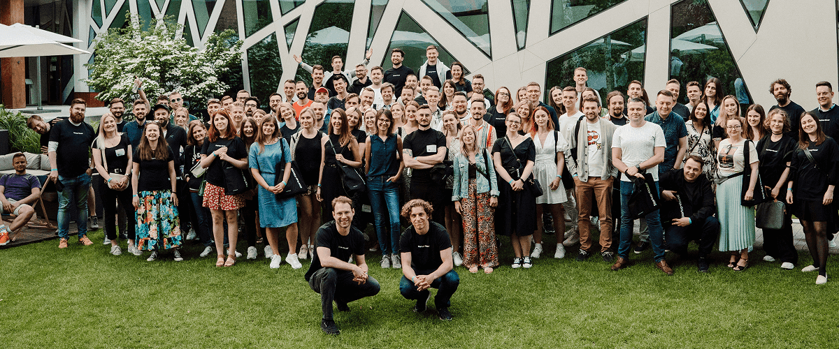 Startup House team at a company event
